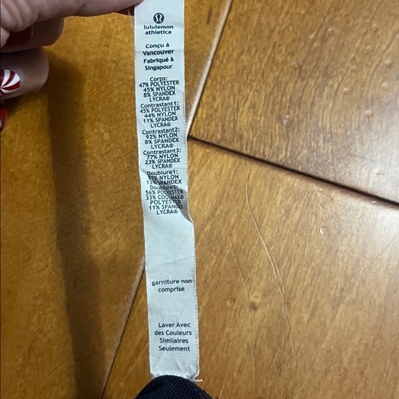 Lululemon Work It Out Tank Top Size 8 Orange Navy Athleisure Athletic Workout - Picture 11 of 11